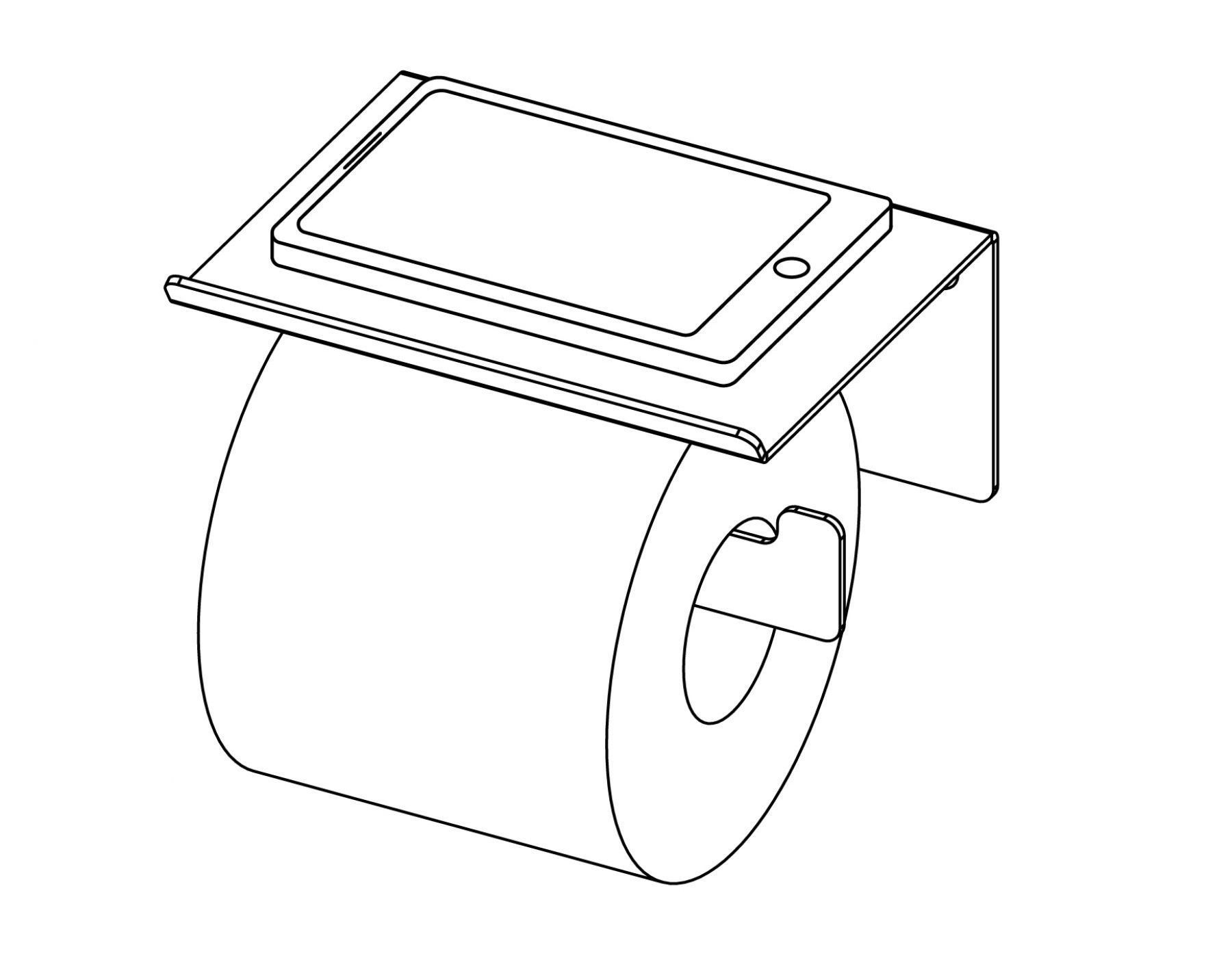 Держатель туалетной бумаги Deante Mokko Nero, ADM_N221