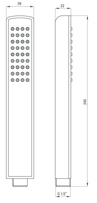 Душевая лейка Deante Hiacynt Nero, XDCH2SLZ1