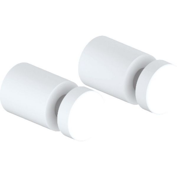 Комплект одинарных крючков, сплав металлов белый матовый, Iddis Petite, PET2SW1i41