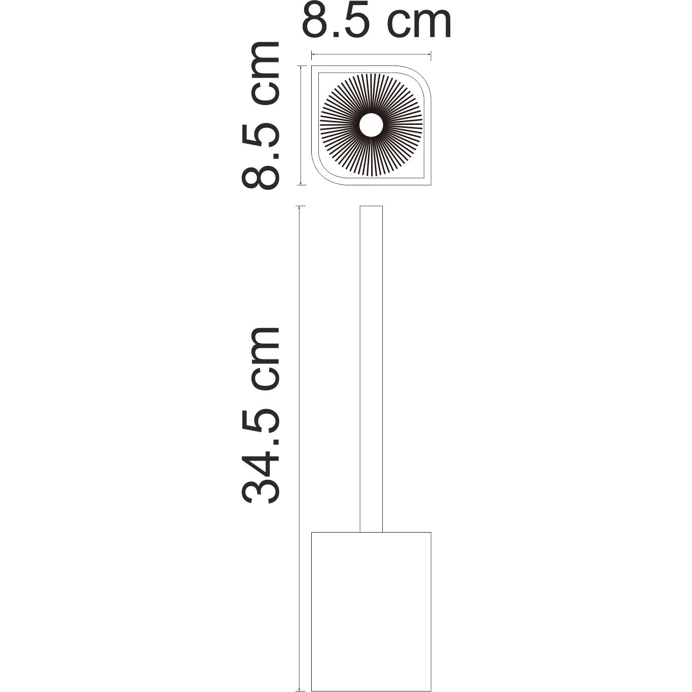 Ерш напольный WasserKRAFT Elbe, K-2727