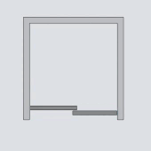 Двери в нишу Radaway Furo DWJ Black