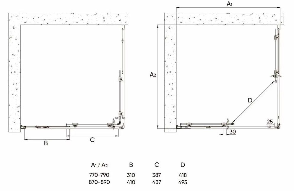 Душевой угол Veconi RV-113B