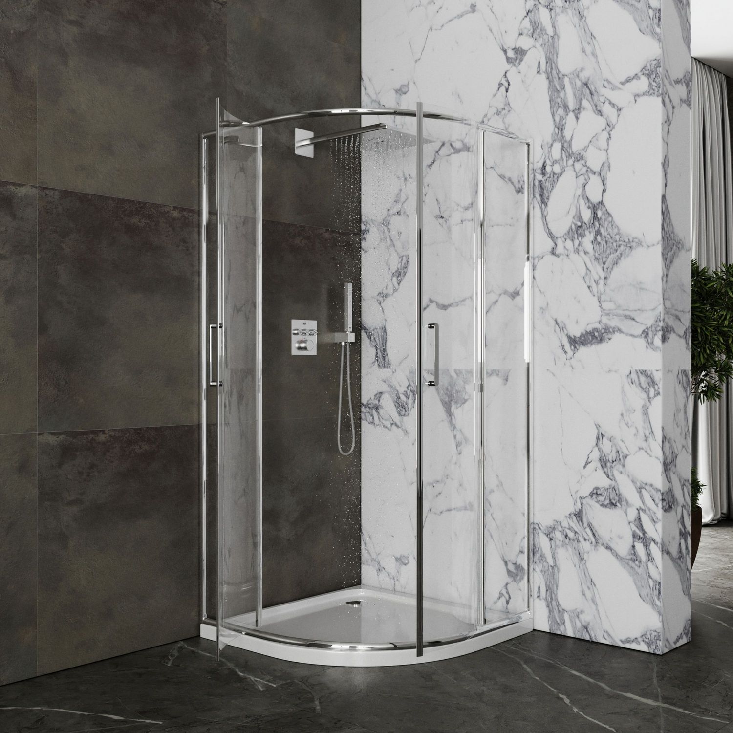 Душевой уголок Roxen Doha 90x90, 55080-90