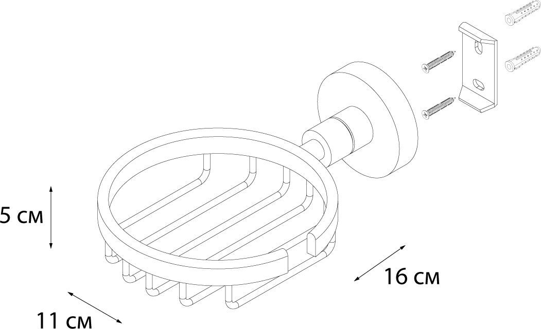 Мыльница решетка Fixsen Modern, FX-51509