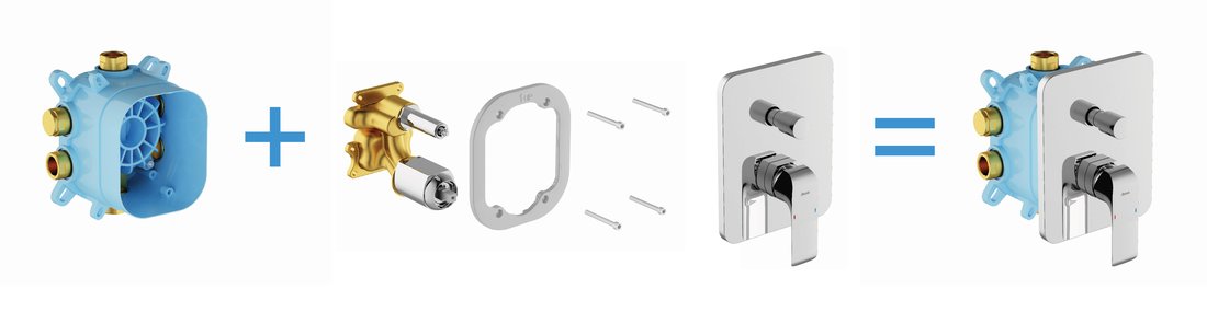 Механизм скрытого монтажа Ravak R-box Vari RB 072.50, X070139