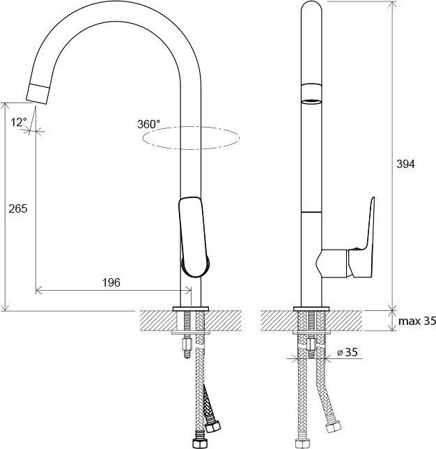 Смеситель для кухни Ravak Classic CL 016.00, X070085