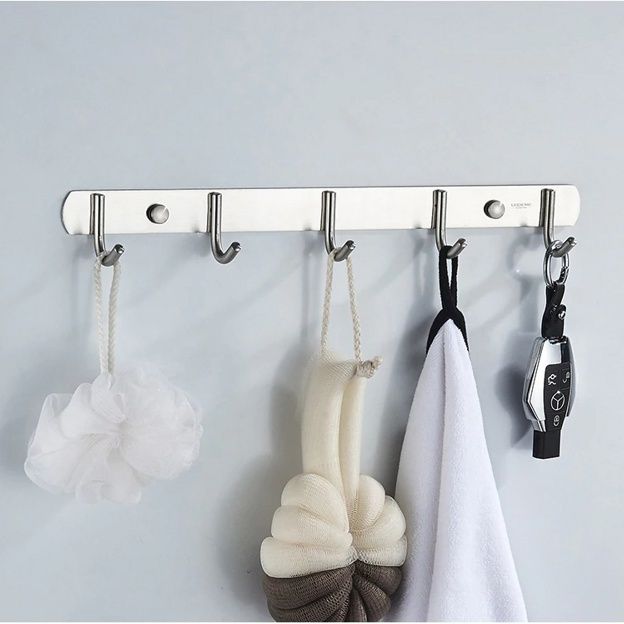 Планка с 5 крючками (сатин) Ledeme L70201-5