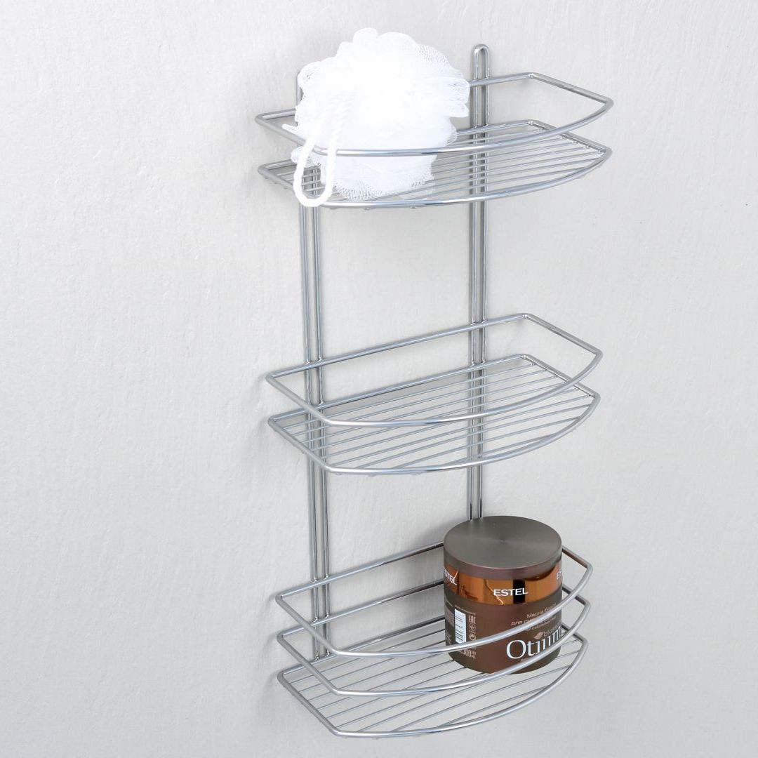 Полка овальная трехэтажная Fixsen, FX-720-3