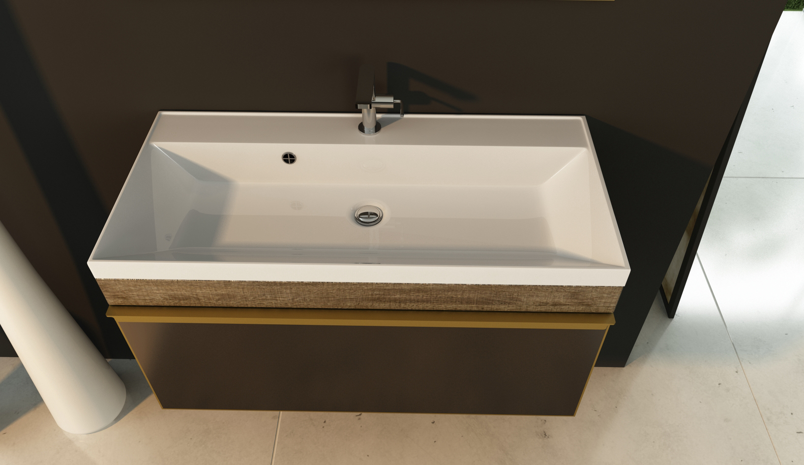 Раковина Andrea Classic 800, 80x45