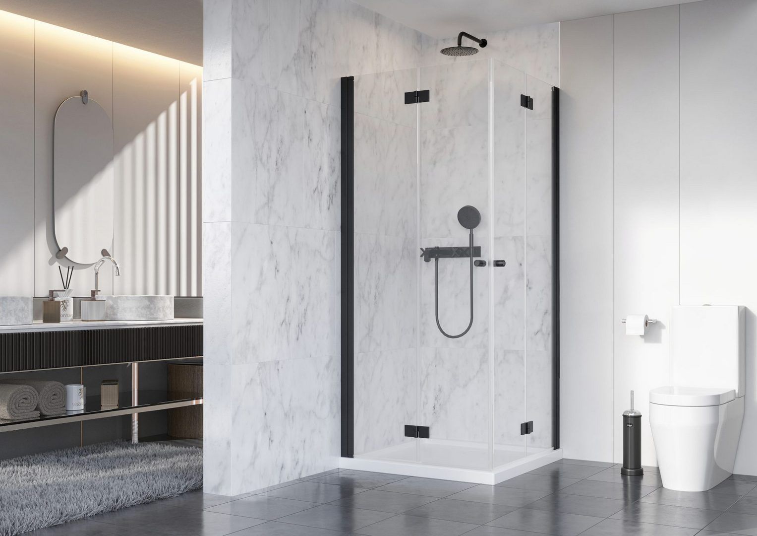 Душевая кабина Radaway Nes Black KDD B