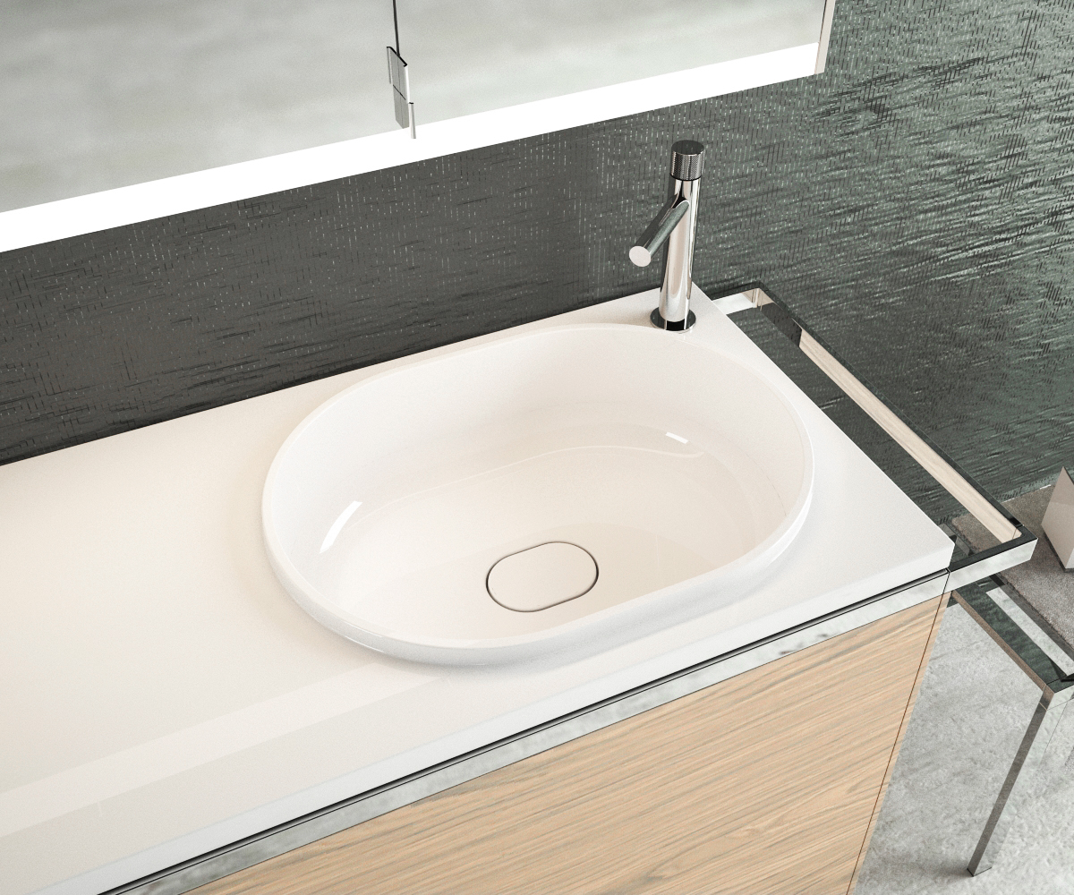 Раковина Andrea Bruks 120, 120x48 правая