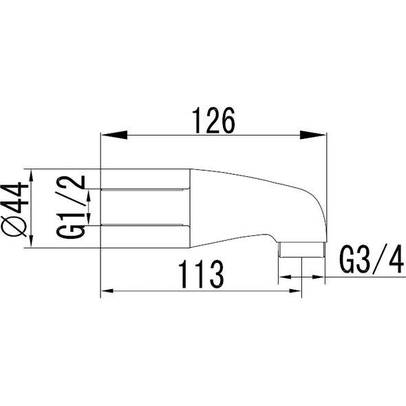 Набор переходников для установки смесителя на борт акриловой ванны, Iddis, 001SB00i83