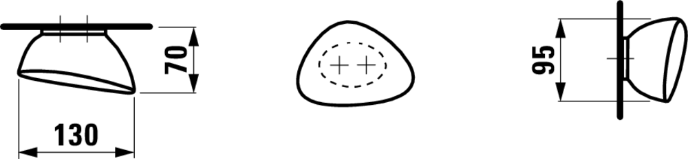 Крючок Laufen Alessi One 8709760000001, 8.7097.6.000.000.1