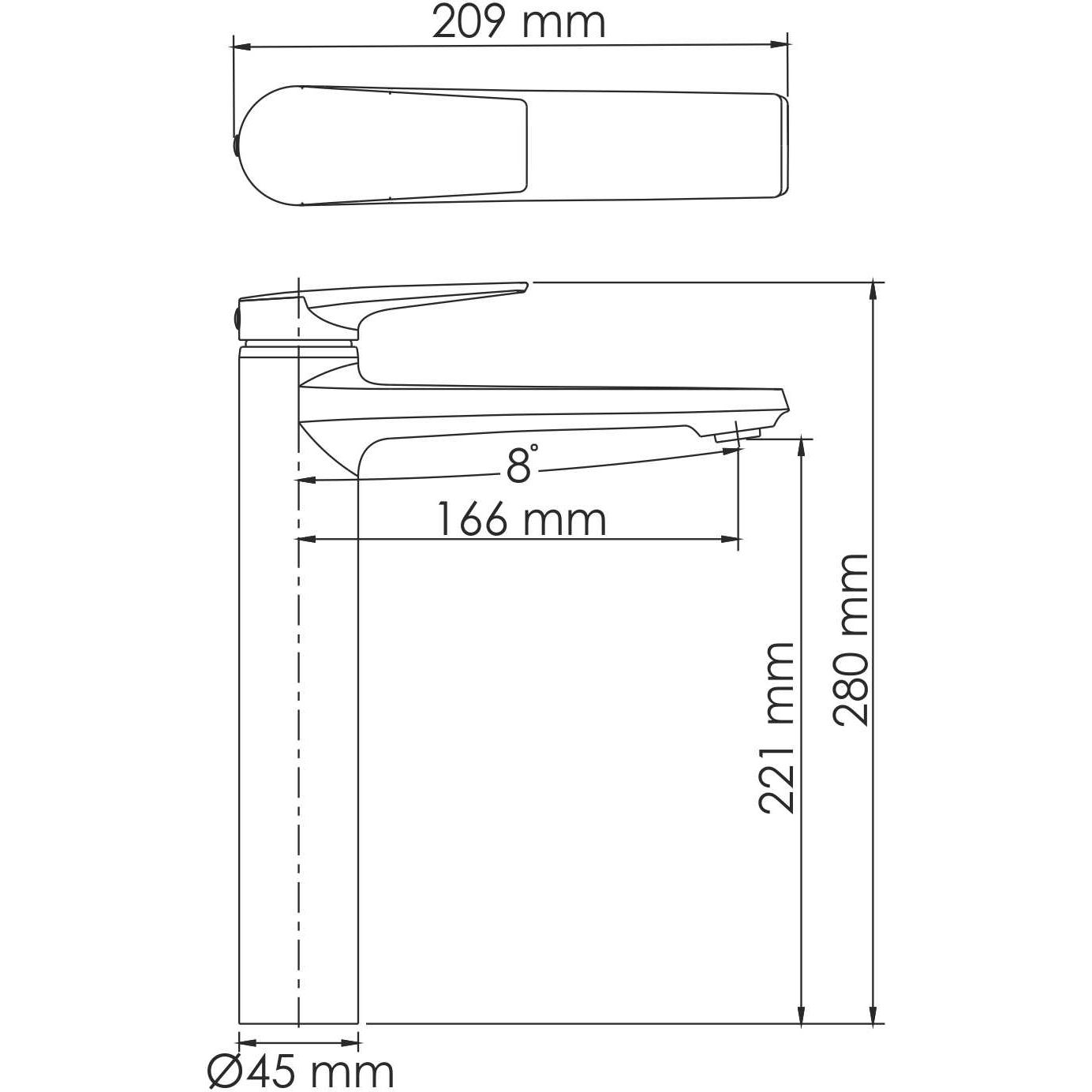 Смеситель для умывальника WasserKRAFT Aisch, 5503H