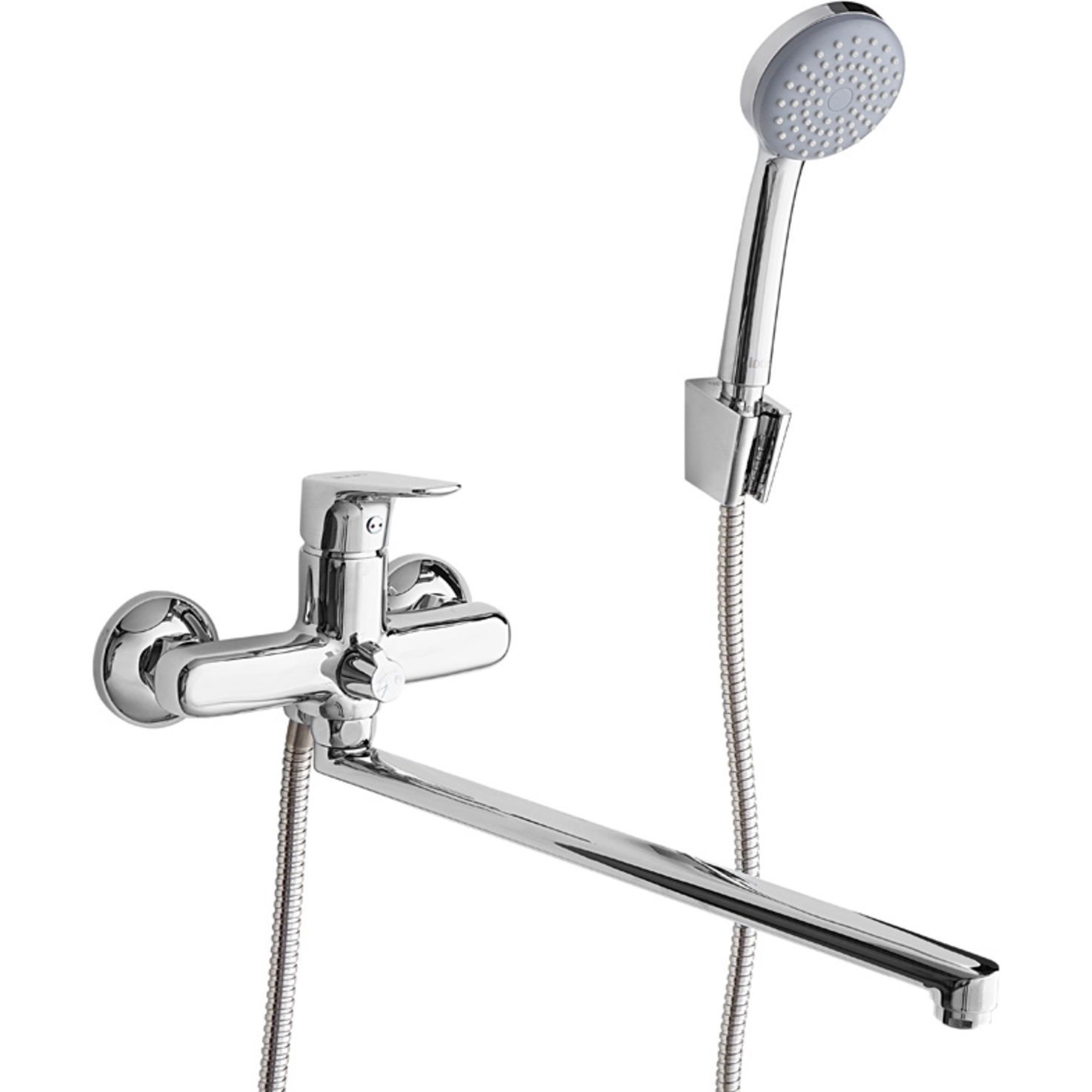 Смеситель для ванны с длинным изливом с керамическим дивертором, Iddis Zodiac, ZODSBL2i10