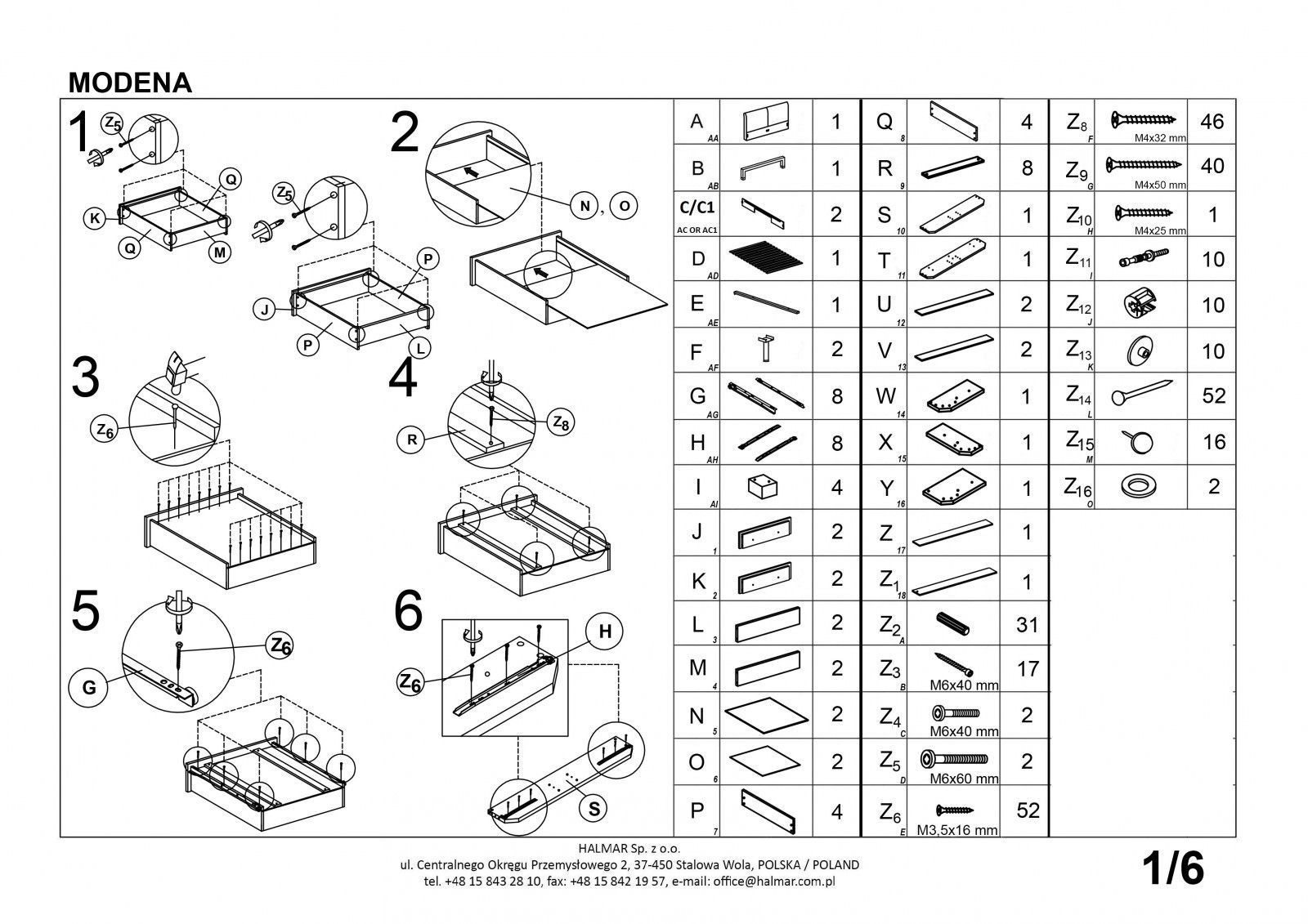Кровать Halmar Modena 2 белый 160/200, V-CH-MODENA_2-LOZ