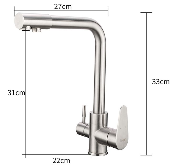 Смеситель для кухни на две воды Frap F4348