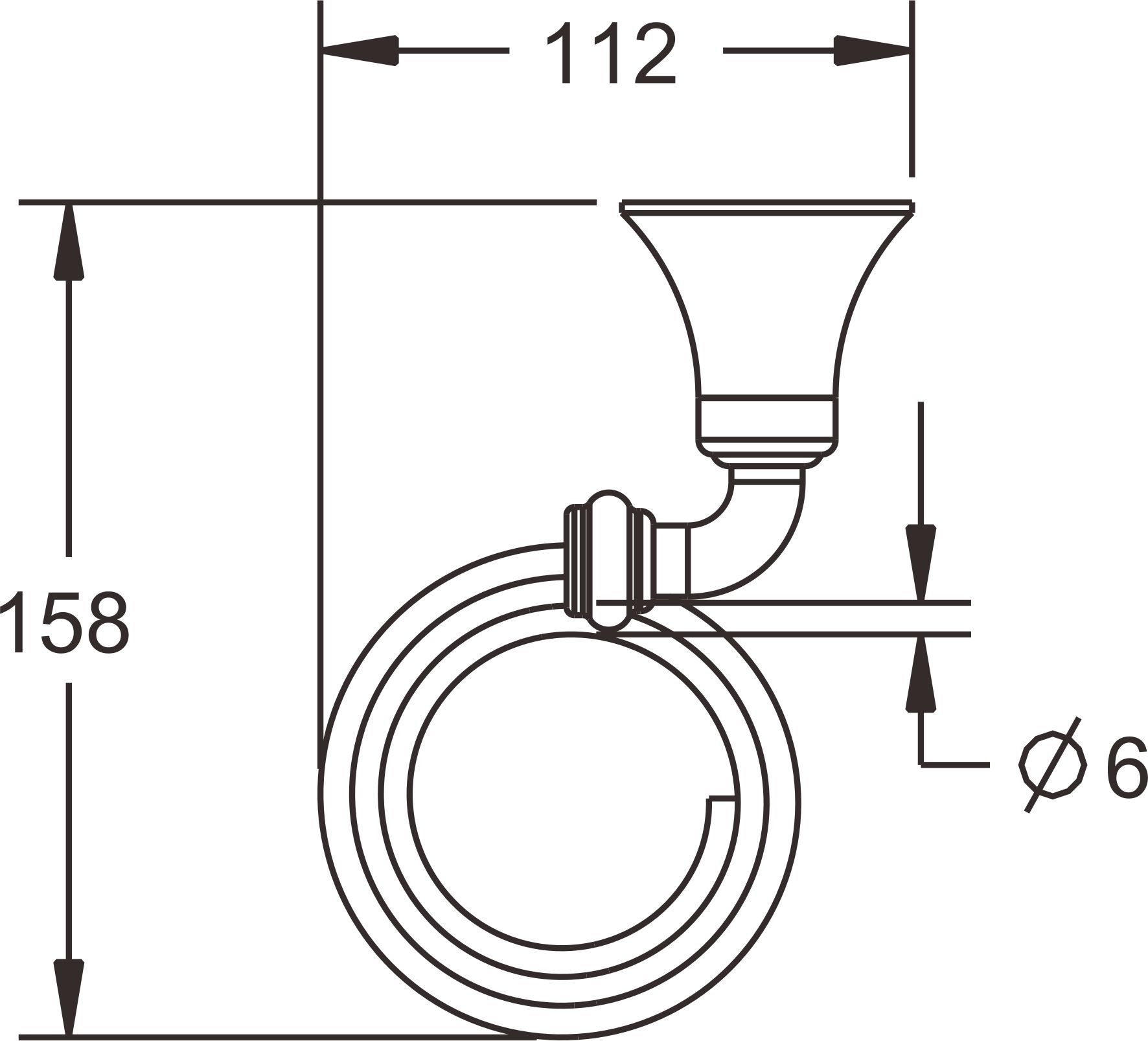 Подставка под фен Rose, RG1235