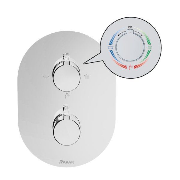 Смеситель скрытого монтажа Ravak Chrome CR 067.00, X070075