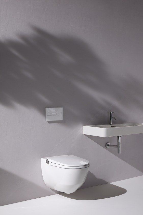 Подвесной унитаз-биде Laufen Cleanet Riva Rimless LCC, 8.2069.1.400.000.1