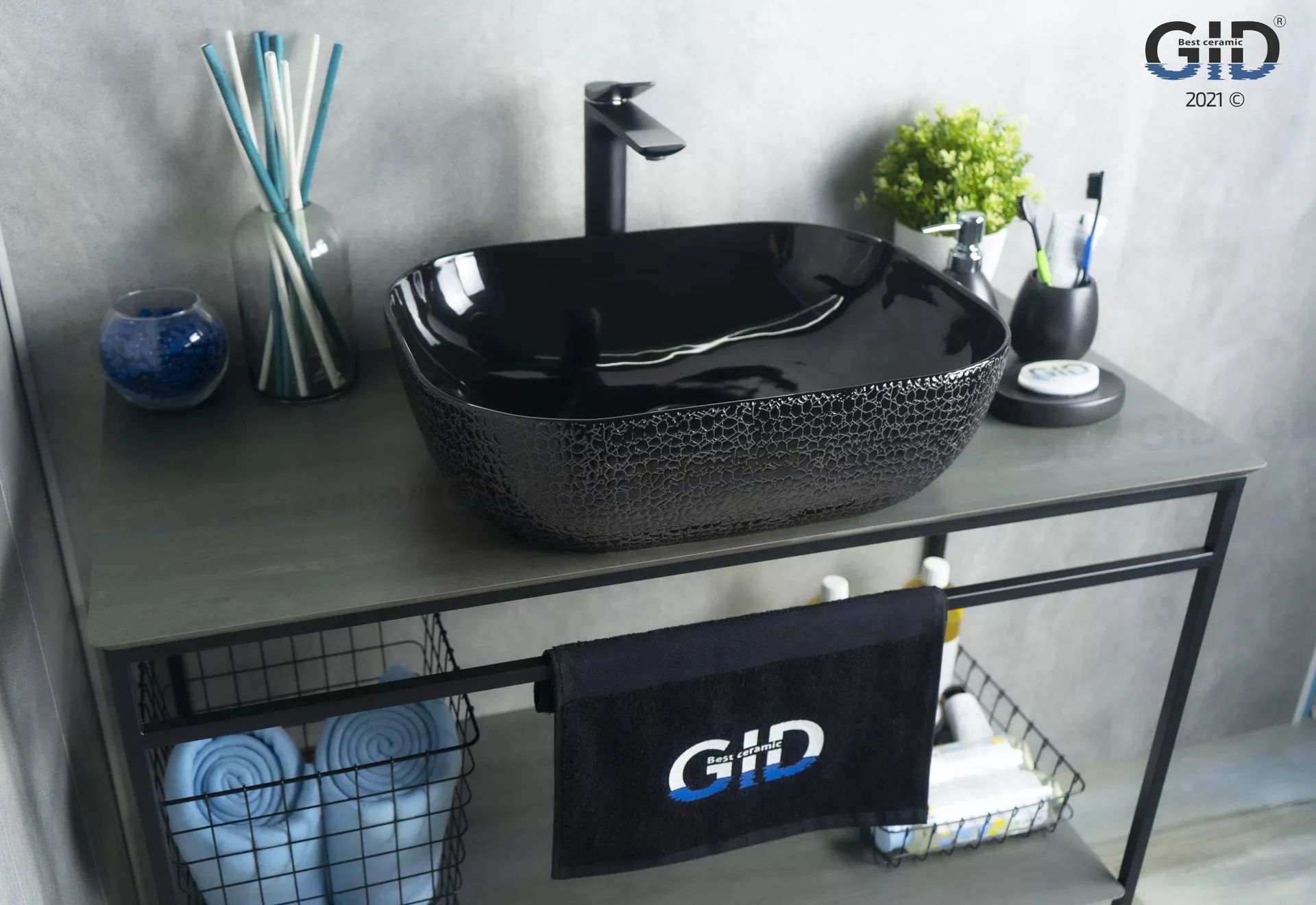 Умывальник Gid D1302H004 50x40, 53303