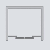 Двери в нишу Radaway Furo DWD Gold