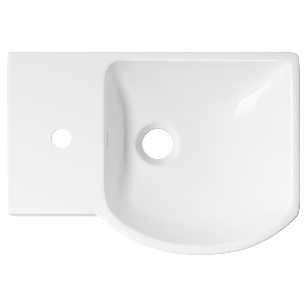 Настенная или накладная раковина Wellsee WC Area 45x32, 151808000