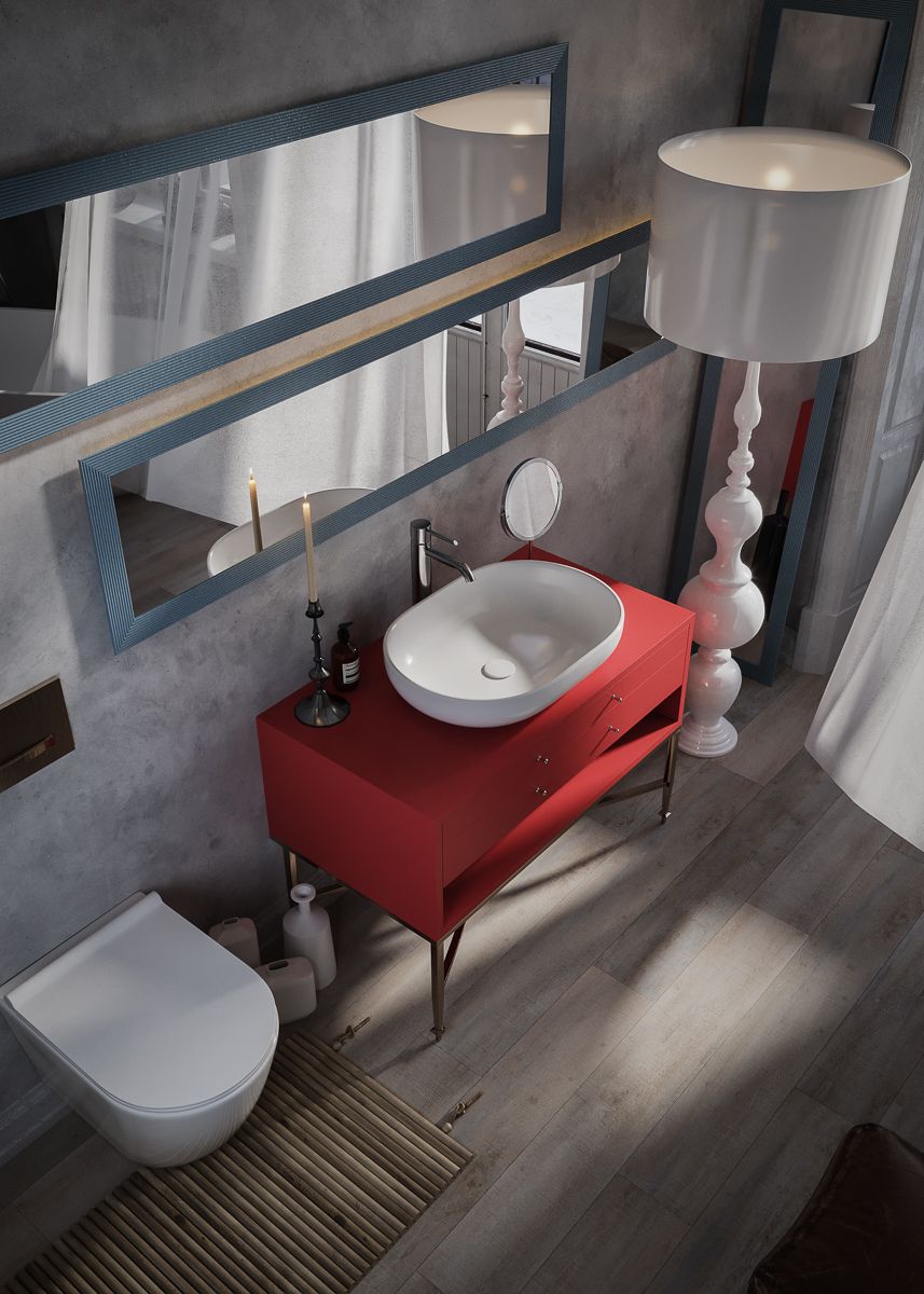 Накладной умывальник Uptrend Venus 59x41, TR4916