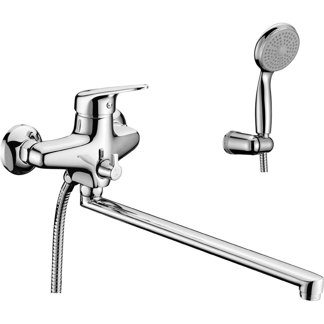 Смеситель универсальный с плоским изливом 350 мм Lemark Luna, LM4151C