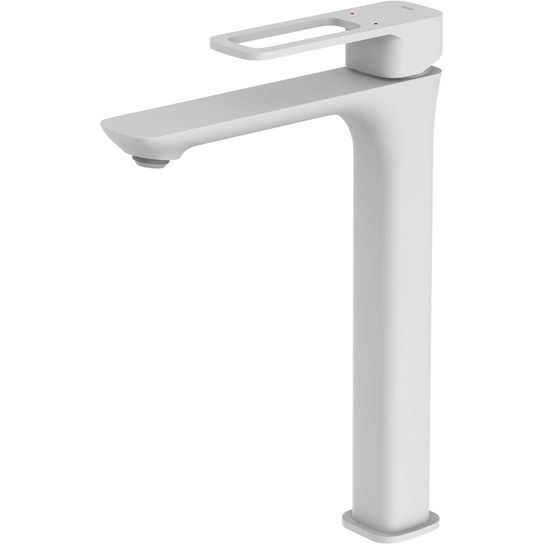 Смеситель для настольного умывальника, белый матовый, Iddis Slide, SLIWT01i01