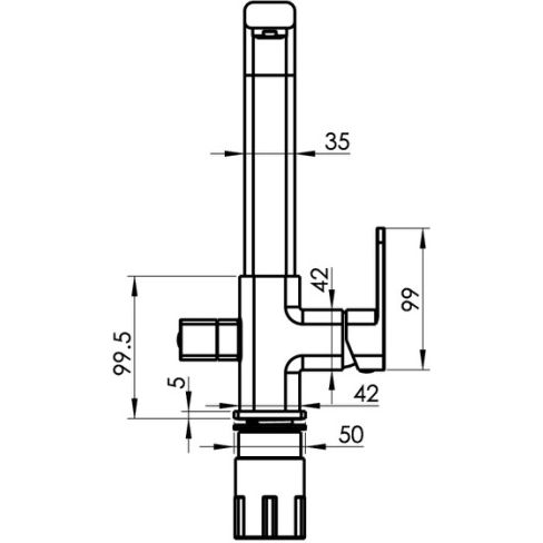 Смеситель для мойки Vivi Felice 1617-5 Crema