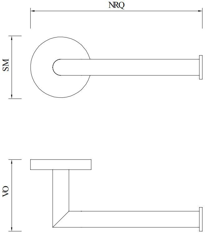 Держатель для туалетной бумаги Omnires Modern, MP60510NI
