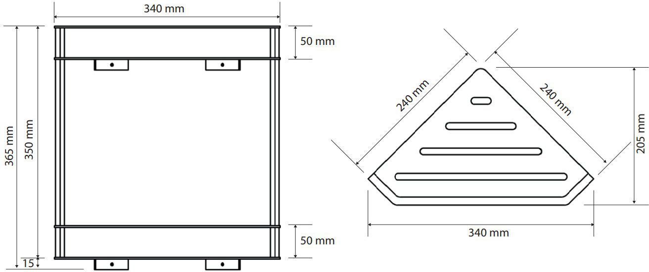Двойная угловая мыльница Bemeta Cytro, 146208202