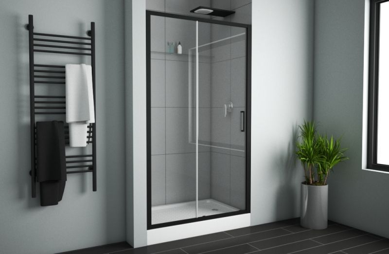 Душевая дверь в нишу Bravat Black Line 120, BD120.4101B