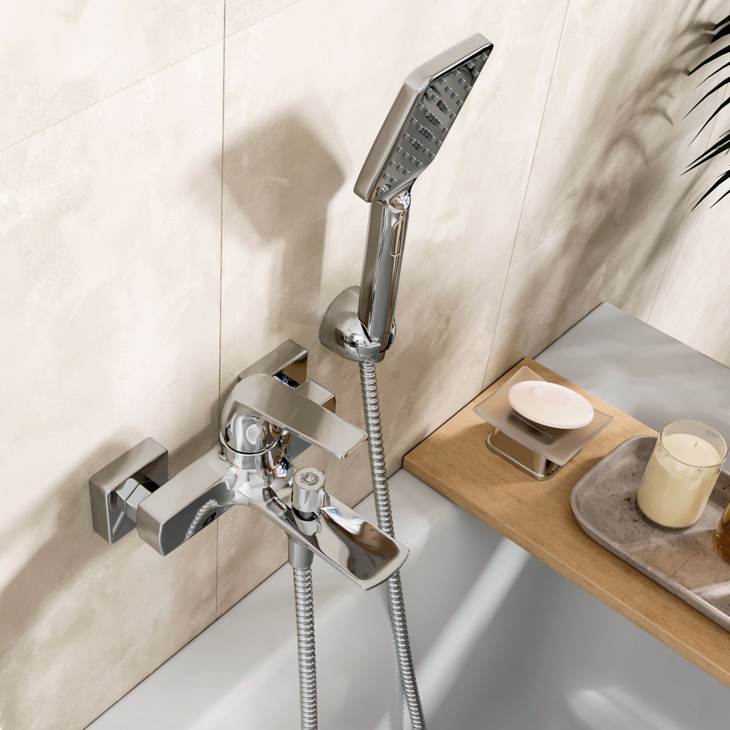 Смеситель для ванны с коротким изливом WasserKRAFT Neime, 1901