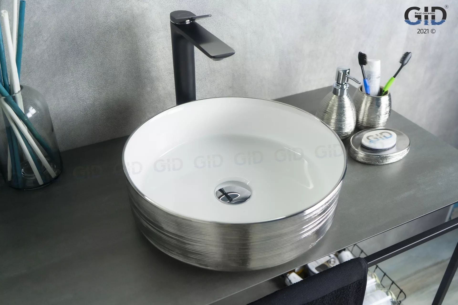 Умывальник Gid D1357H131 36x36, 53328