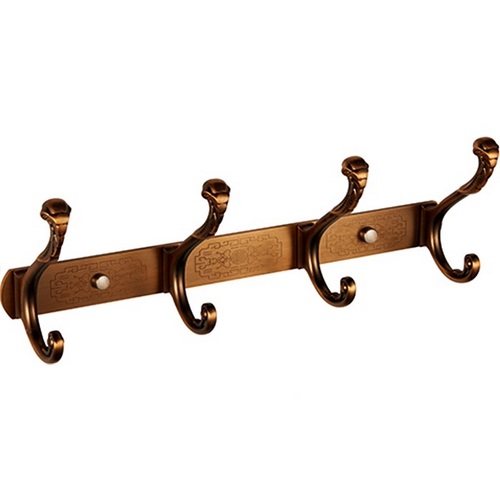 Планка с 4 неподвижными крючками (бронза) Ledeme L214-4