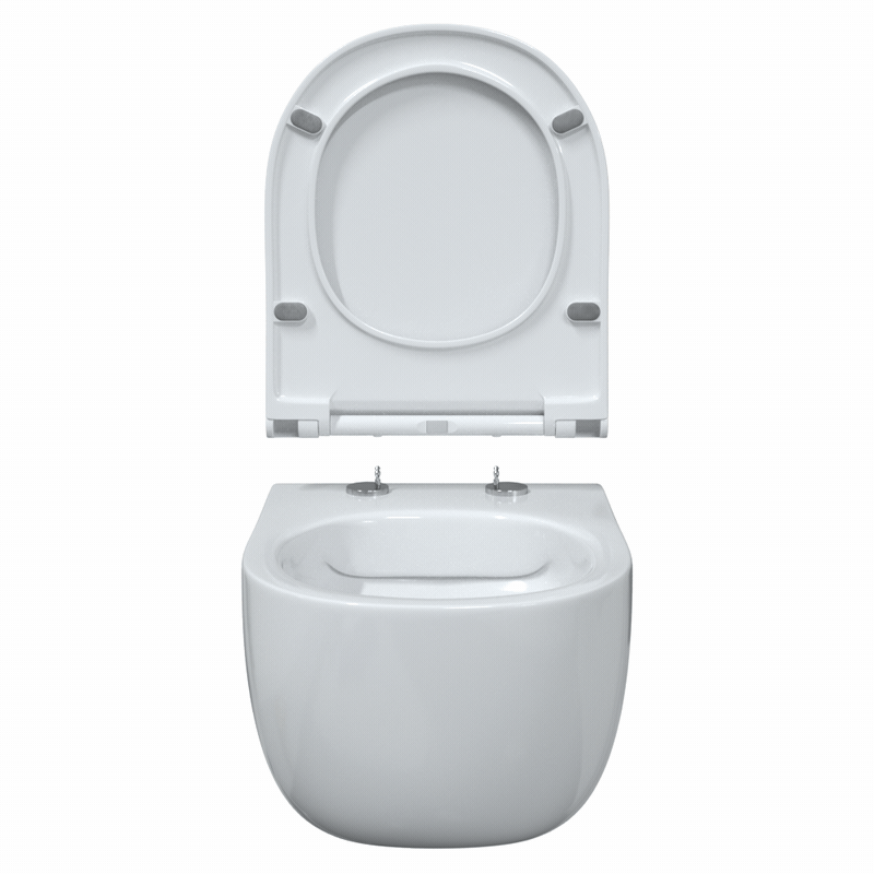 Комплект Berges Novum, кнопка L3 хром глянец, унитаз Ego XL Rimless, сиденье Toma Slim, 043203