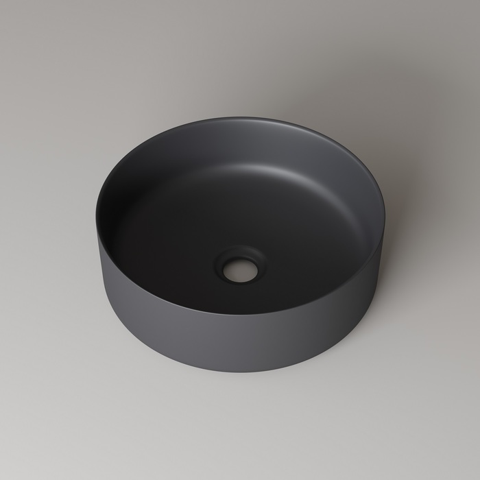 Умывальник накладной, серый матовый, Iddis Ray 35.5x35.5, RAYGM03i27