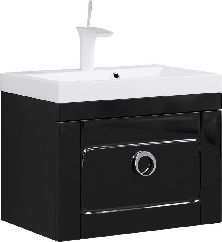 Тумба подвесная с ящиком Aqwella 5 Stars Infinity 60/80/100 цвет черный