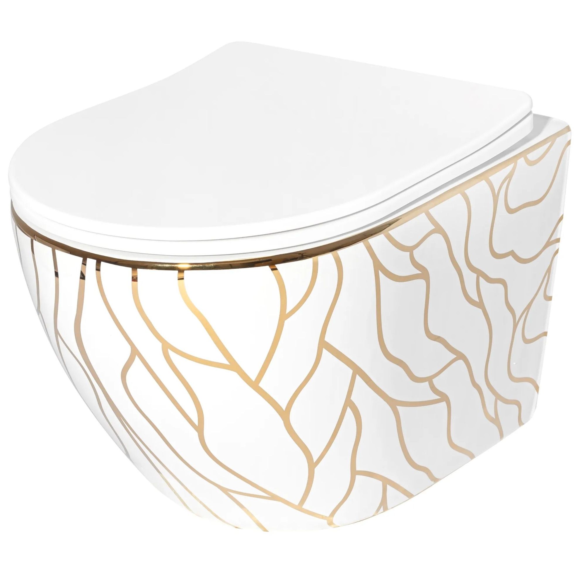 Унитаз подвесной Rea Carlos Duroplast Flat Wave, REA-C8767