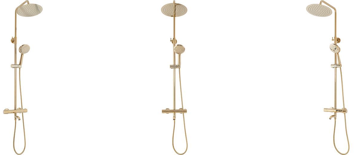 Душевая система Rea Lungo L.Gold, REA-P4114