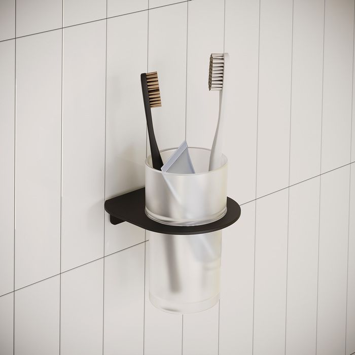 Подстаканник, нержавеющая сталь, черный матовый, Iddis NOA, NOABLG0i45