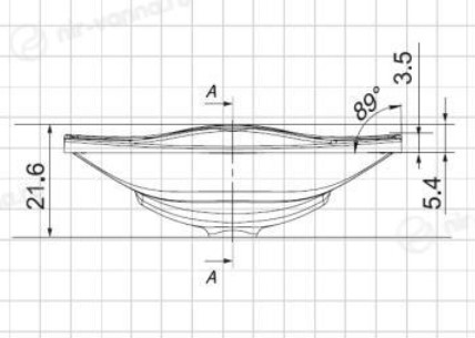 Раковина Andrea Iva 600, 60x43