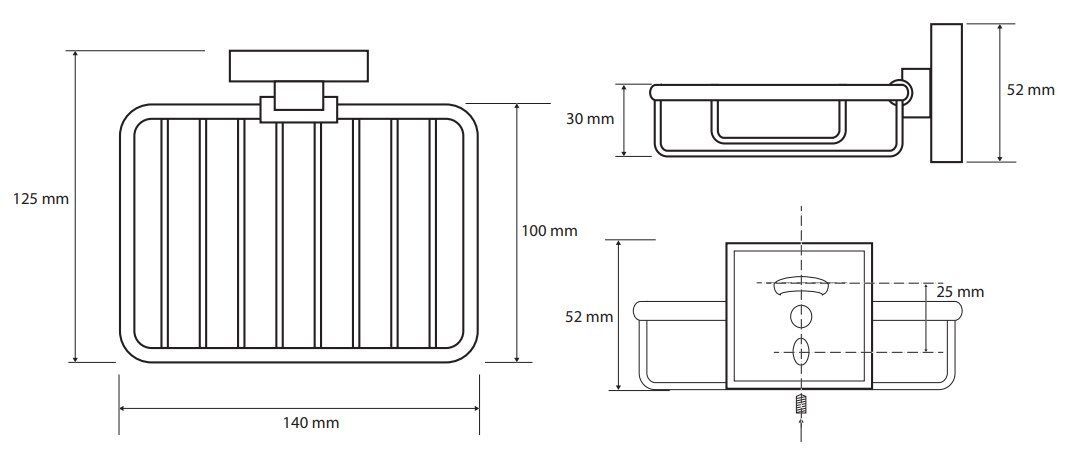 Мыльница прямоугольная Bemeta Beta, 132108162