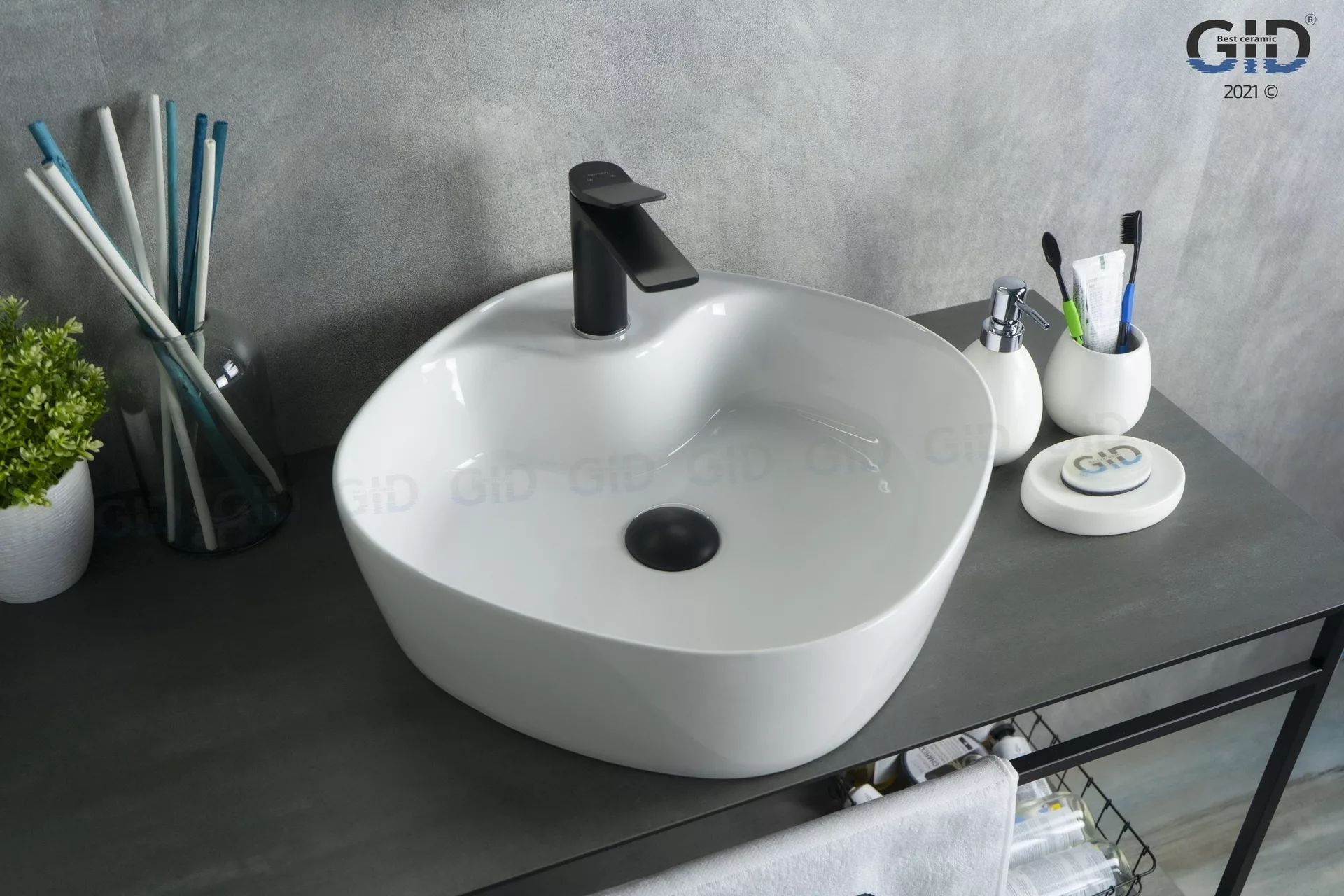 Умывальник Gid N9442 44x44, 51153