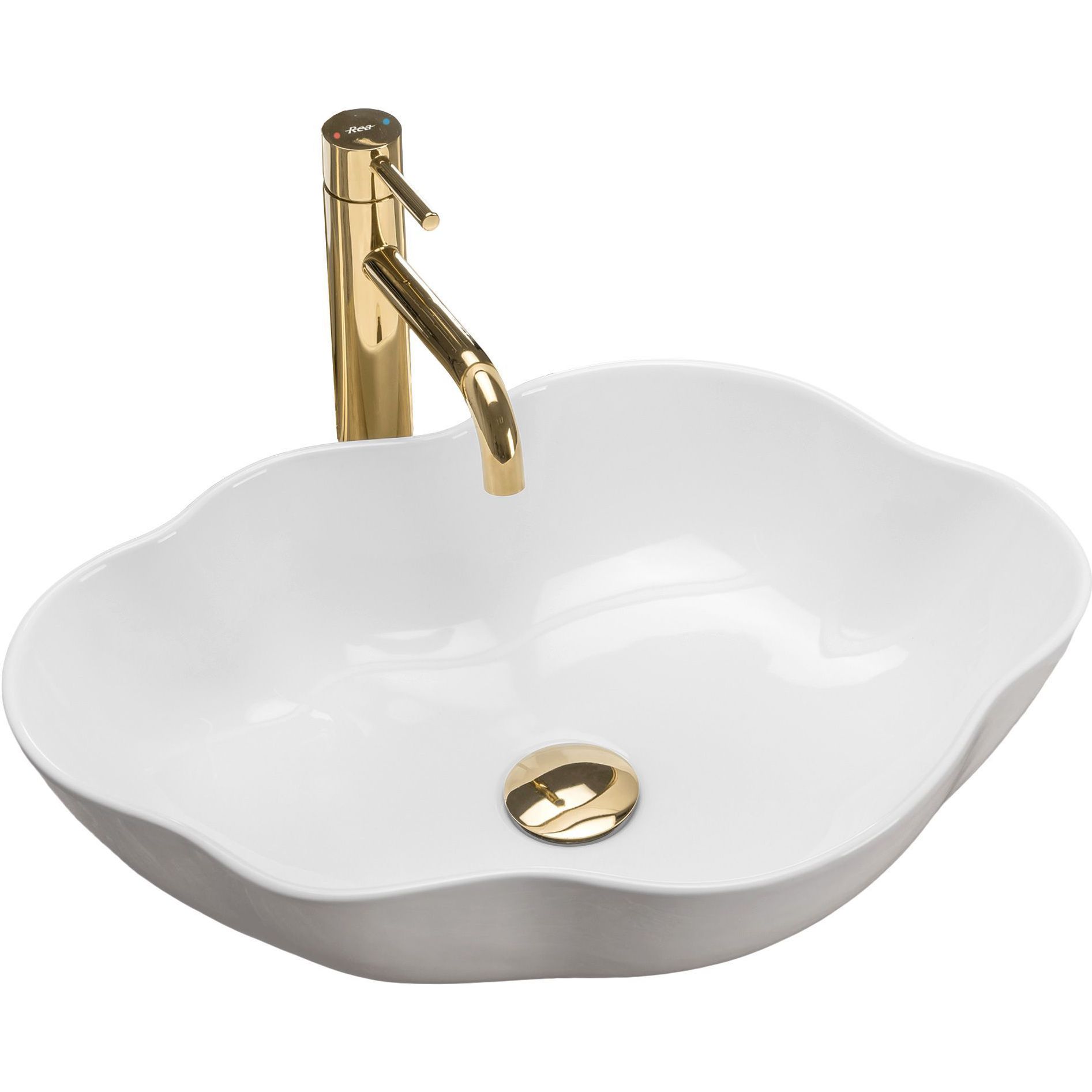 Умывальник Rea Pearl White 51.5x37.5, REA-U0265