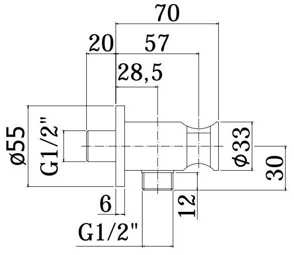 Держатель для душа с подключением шланга Paffoni Light черный матовый, ZSUP031NO