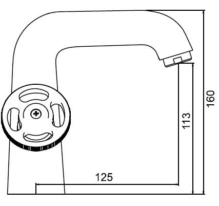 Смеситель для умывальника Ledeme L1089