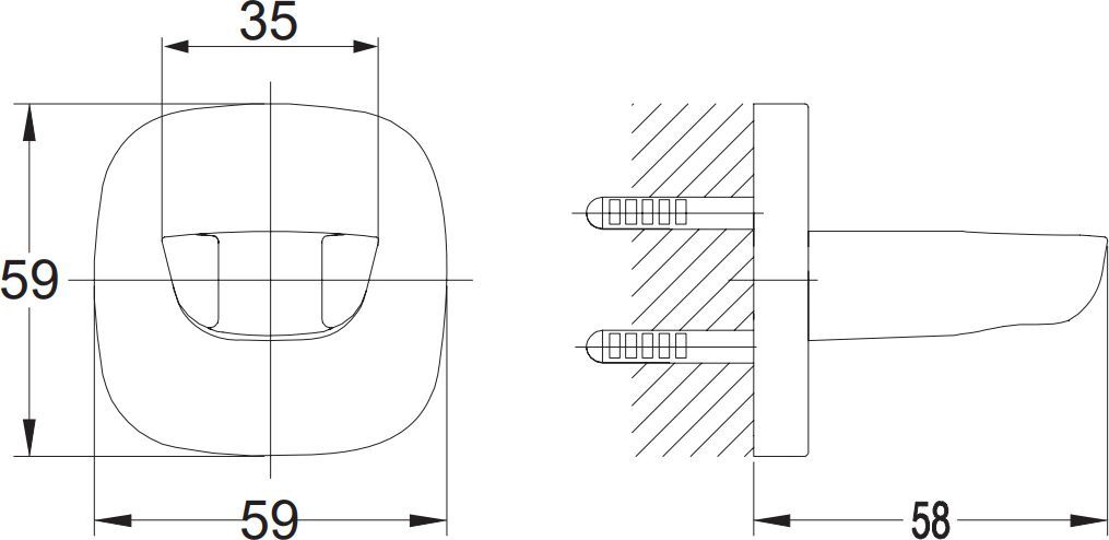 Кронштейн точечный Omnires, 8879ACR